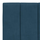 seng med madras Hanko 100x200 cm velour blå