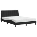 seng med madras Hanko 120x200 cm velour sort
