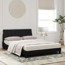 seng med madras Hanko 120x200 cm velour sort