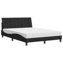 seng med madras Hanko 140x190 cm velour sort