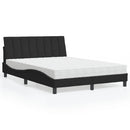 seng med madras Hanko 140x190 cm velour sort