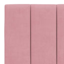 seng med madras Hanko 140x190 cm velour lyserød