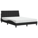 seng med madras Hanko 140x200 cm velour sort