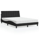 seng med madras Hanko 140x200 cm velour sort