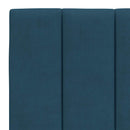 seng med madras Hanko 140x200 cm velour blå