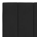 seng med madras Hanko 160x200 cm velour sort