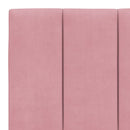 seng med madras Hanko 160x200 cm velour lyserød