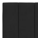 seng med madras Hanko 200x200 cm velour sort