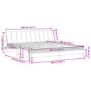 seng med madras Hanko 200x200 cm velour sort