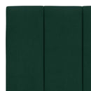 seng med madras Hanko 200x200 cm velour mørkegrøn