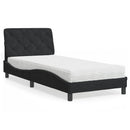 seng med madras 80x200 cm velour sort