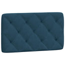seng med madras 80x200 cm velour blå