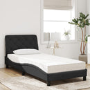 seng med madras 90x190 cm velour sort