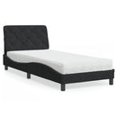 seng med madras 90x190 cm velour sort