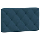 seng med madras 90x190 cm velour blå