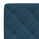 seng med madras 90x190 cm velour blå