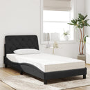 seng med madras 100x200 cm velour sort