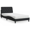 seng med madras 100x200 cm velour sort