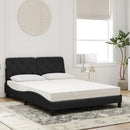 seng med madras 140x190 cm velour sort
