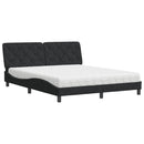 seng med madras 160x200 cm velour sort