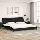 seng med madras Hvar 200x200 cm kunstlæder sort