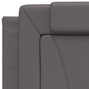 seng Viana med madras 80x200 cm kunstlæder grå