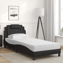 seng Viana med madras 90x200 cm kunstlæder sort