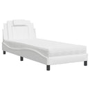 seng Viana med madras 90x200 cm kunstlæder hvid