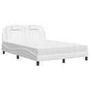 seng Viana med madras 140x190 cm kunstlæder hvid