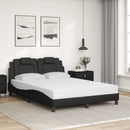 seng Viana med madras 140x200 cm kunstlæder sort