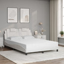seng Viana med madras 140x200 cm kunstlæder hvid