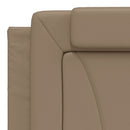 seng Viana med madras 180x200 cm kunstlæder cappuccinofarvet