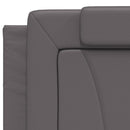 seng Viana med madras 200x200 cm kunstlæder grå