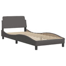 sengeramme uden madras Zadar 80x200 cm kunstlæder grå