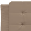 sengeramme uden madras Zadar 100x200 cm kunstlæder cappuccinofarvet