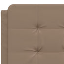 sengeramme uden madras Zadar 120x200 cm kunstlæder cappuccinofarvet