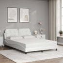 sengeramme uden madras Zadar 140x190 cm kunstlæder hvid