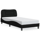 sengeramme med LED uden madras Hvar 80x200 cm stof sort