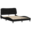 sengeramme med LED uden madras Hvar 120x200 cm stof sort