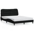 sengeramme med LED uden madras Hvar 120x200 cm stof sort