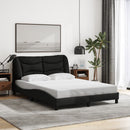 sengeramme med LED uden madras Hvar 140x200 cm stof sort