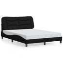 sengeramme med LED uden madras Hvar 140x200 cm stof sort