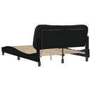 sengeramme med LED uden madras Hvar 140x200 cm stof sort