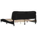 sengeramme med LED uden madras Hvar 180x200 cm stof sort