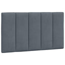sengeramme med LED uden madras Hanko 90x190 cm velour mørkegrå
