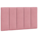 sengeramme med LED uden madras Hanko 90x190 cm velour pink