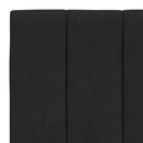 sengeramme med LED uden madras Hanko 90x200 cm velour sort
