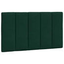 sengeramme med LED uden madras Hanko 90x200 cm velour mørkegrøn