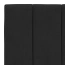 sengeramme med LED uden madras Hanko 100x200 cm velour sort