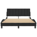 sengeramme med LED uden madras Hanko 120x200 cm velour sort